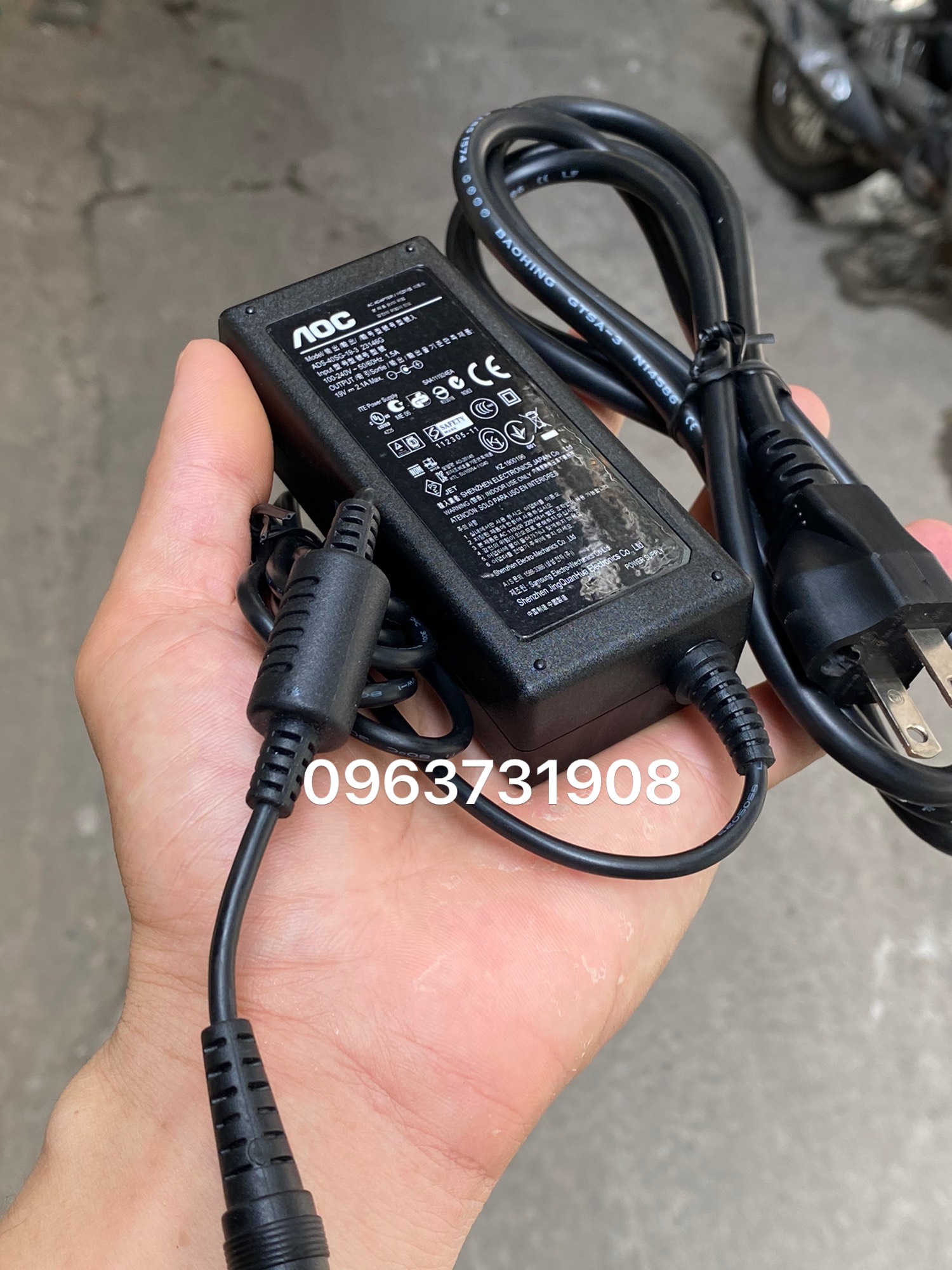 Adapter nguồn màn hình AOC 19V chính hãng