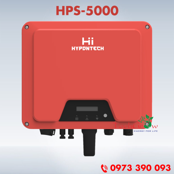 Biến tần hòa lưới HYPONTECH 5 kW 1 pha HPS-5000 - Inverter hòa lưới điện mặt trời