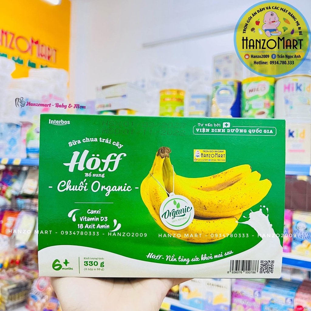 Sữa chua Hoff trái cây  (lốc 4 hộp) 6m