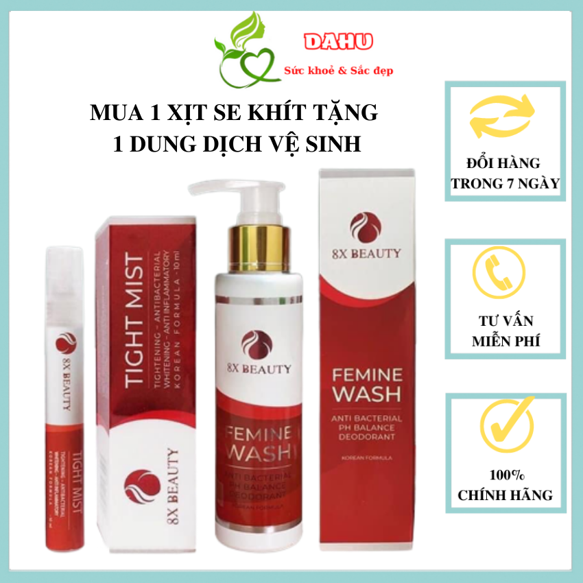 [FREESHIP] Xịt Phụ Khoa Thảo Dược 8X BEAUTY (Tặng 1 Dung Dịch Vệ Sinh Trị Giá 260k)