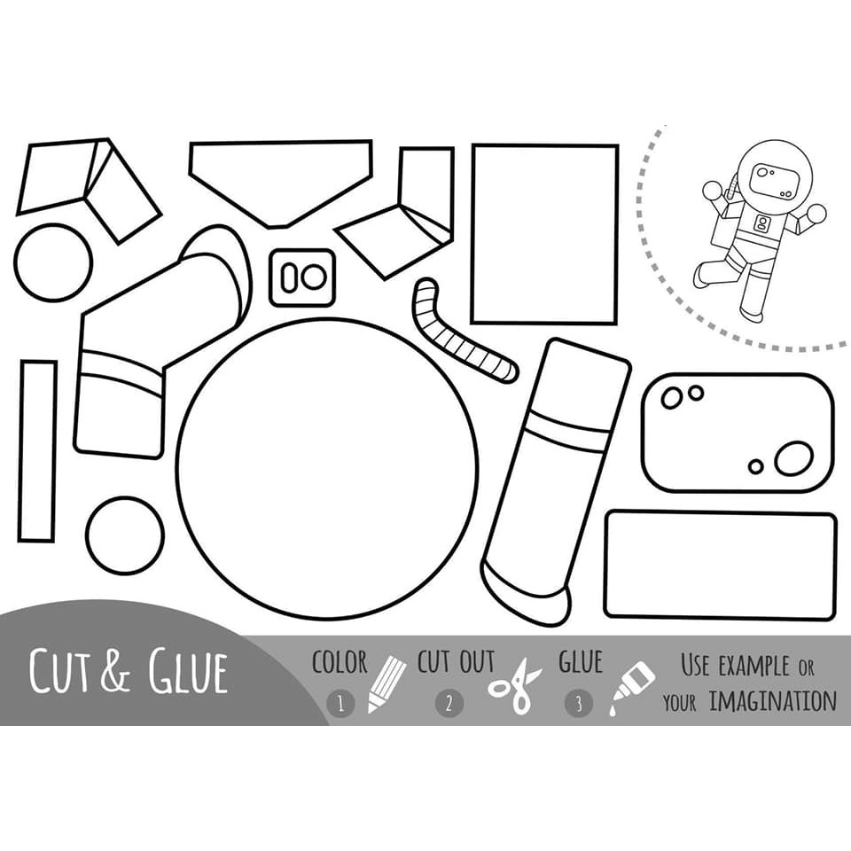 Giấy tô màu và cắt dán - Mẫu 2
