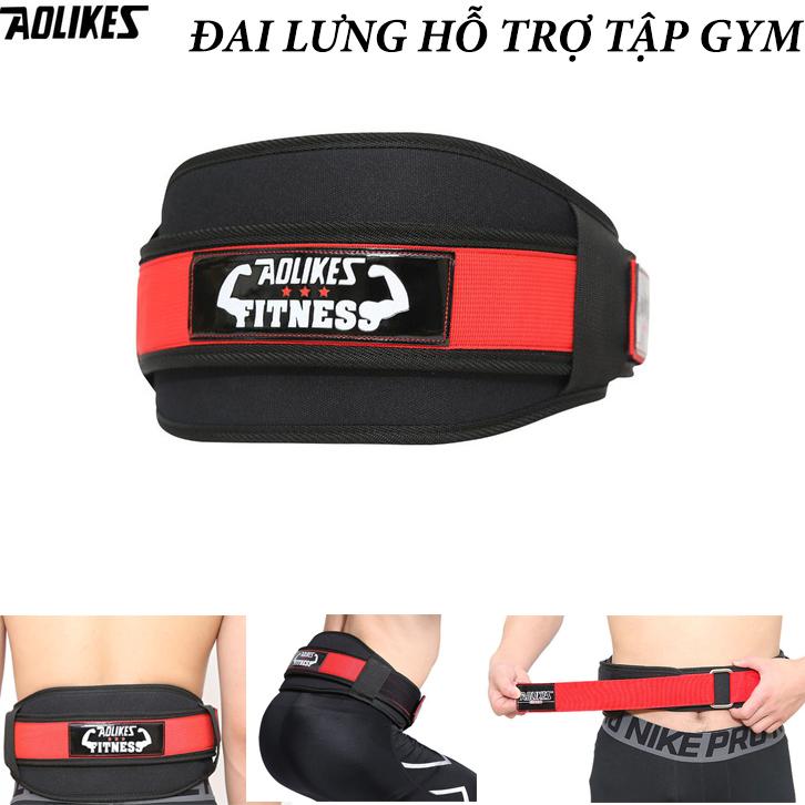 Đai lưng hỗ trợ tập GYM nâng tạ Aolikes