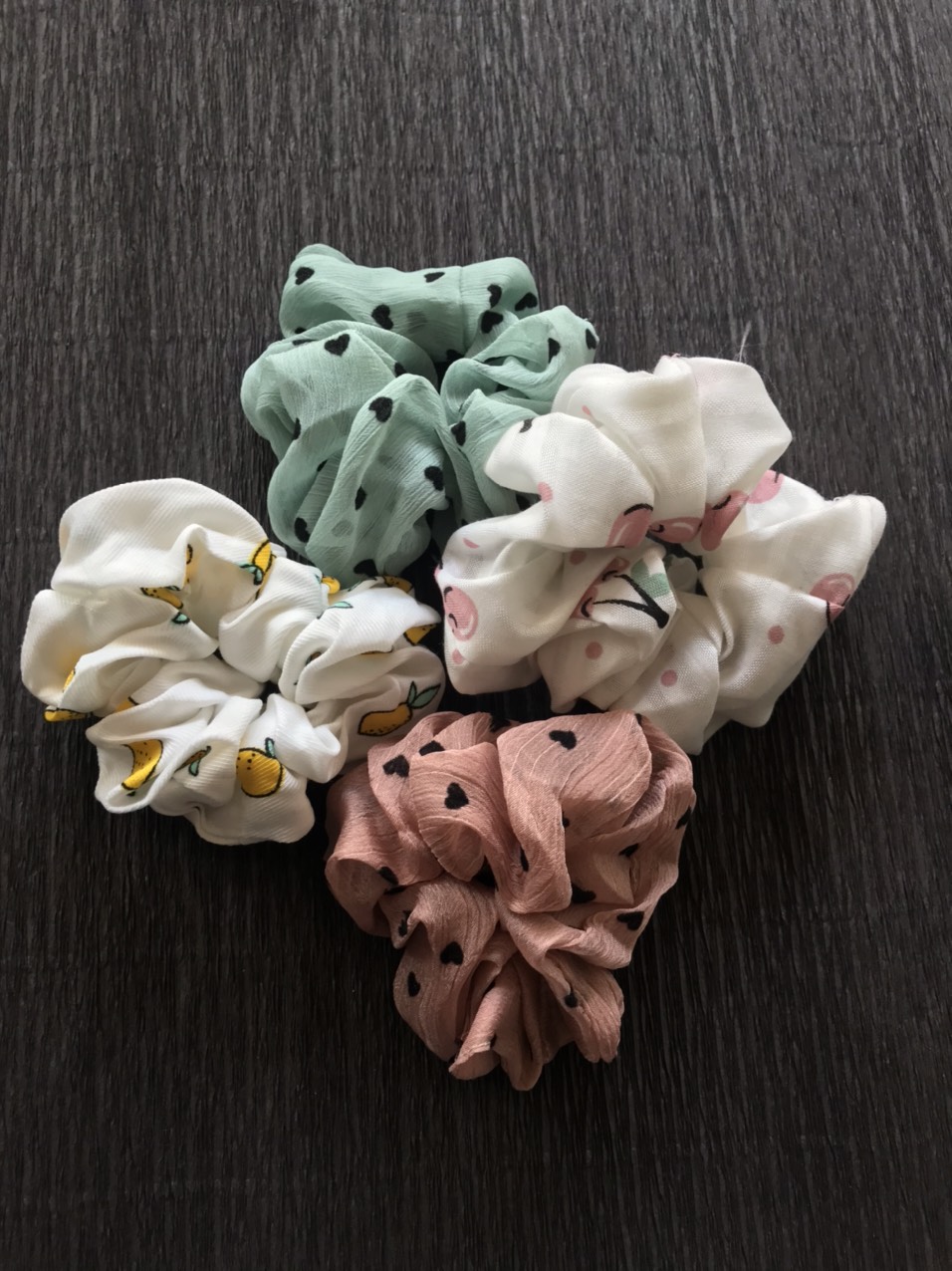 Cột tóc scrunchies dây buột tóc scrunchies vải cao cấp