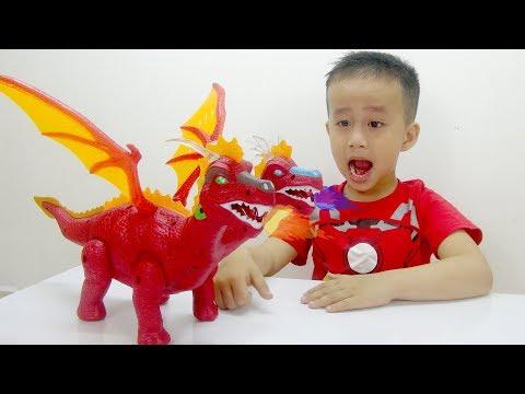 Đồ chơi khủng long đẻ trứng biết đi phát nhạc có đèn, Do choi khung long biet di phat nhac co den de trung