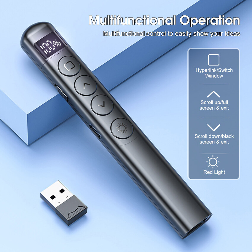 Bút thuyết trình không dây Bút thuyết trình không dây điều khiển USB từ xa con trỏ la-ze trình bày từ xa chuyển bút con trỏ la-ze bút con trỏ USB RF thuyết trình SF