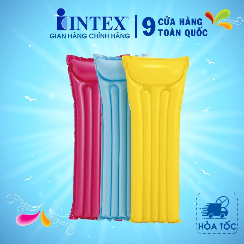 Phao Bơi Nằm Thư Giãn Có Gối Đầu Intex 59703