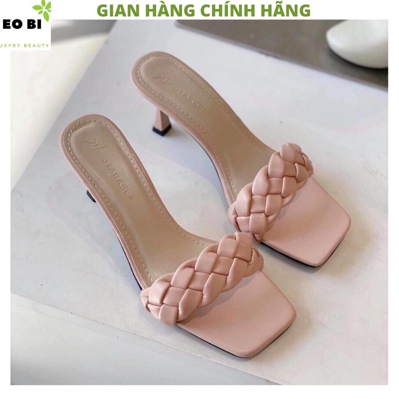 Guốc/Dép cao gót vặn thừng kiểu dáng hàn quốc ulzzang 3 mầu ,giày cao gót công sở, giầy dép siêu hot