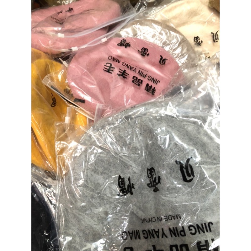 [HCM]Mũ nồi - Mũ beret - Nón xinh chất dạ