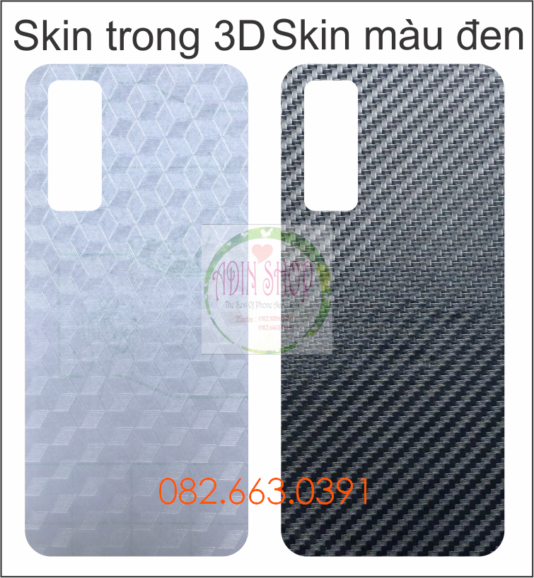 Miếng dán mặt lưng skin carbon Vivo Y72 5G