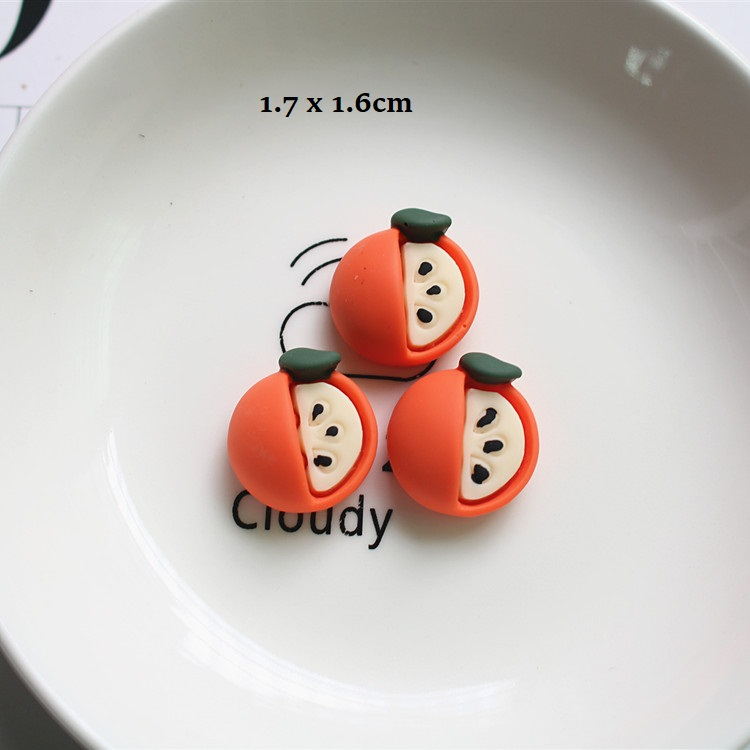 Sticker hoa quả cắt lát gắn dép sục Crocs