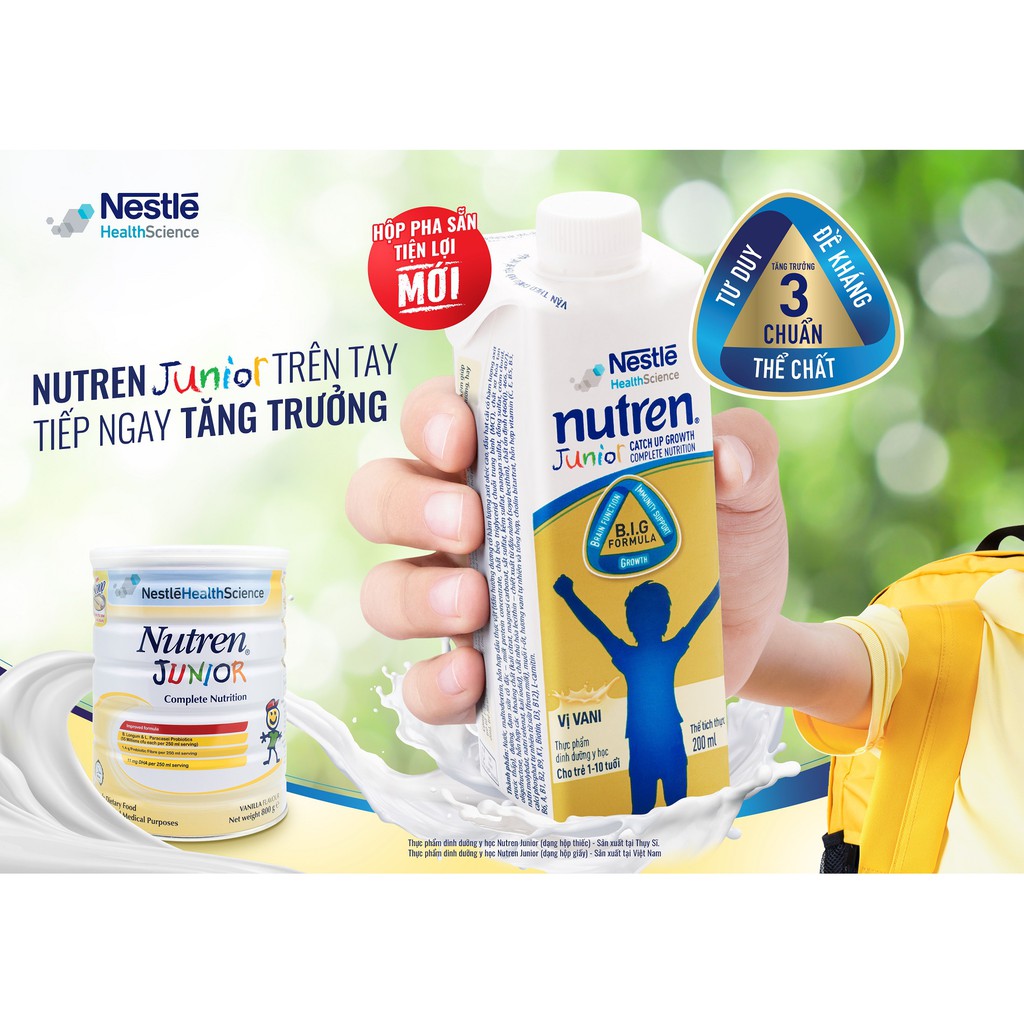 [Date T7/24][ FREESHIP MAX ]Thùng 24 hộp Sữa bột Nutren pha sẵn hộp 200ml