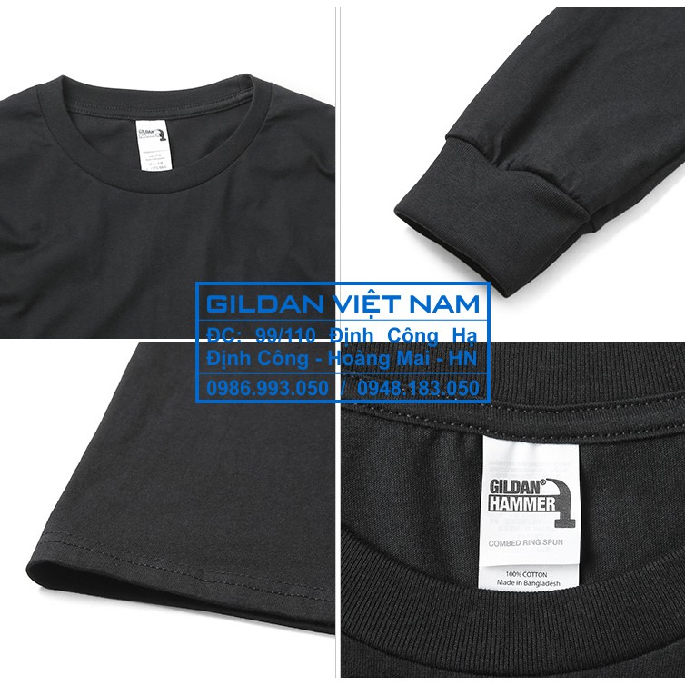 [ÁO THUN MỸ] Áo thun Gildan Hammer dài tay 100% cotton [MÃ HA40]