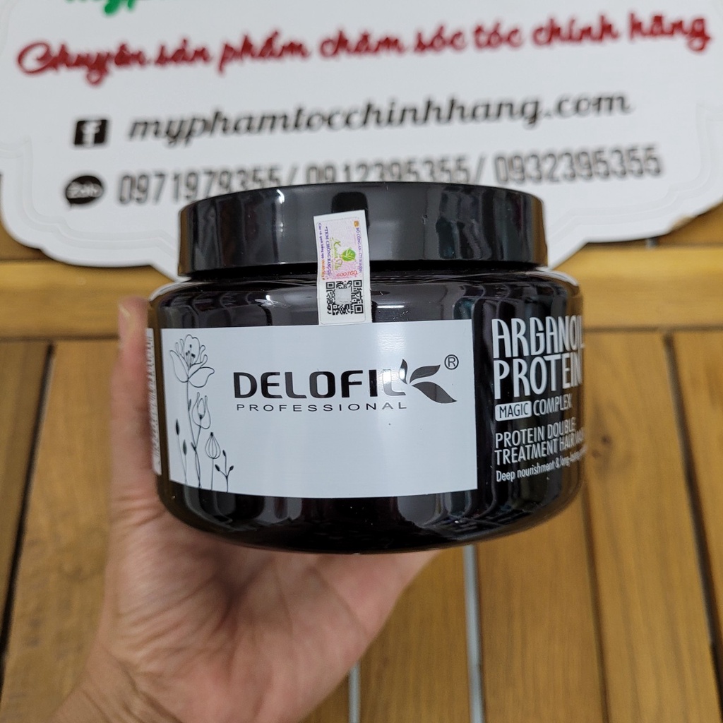 Hấp phục hồi chuyên sâu delofil argan oil 500ml