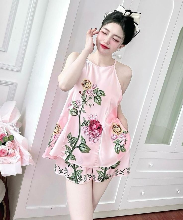Sét bộ nữ vải lụa sang chảnh.