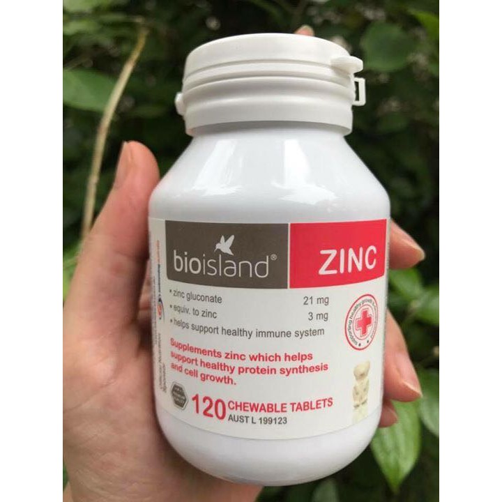 Kẽm ZIN C BIOISlAND ÚC 120 VIÊN
