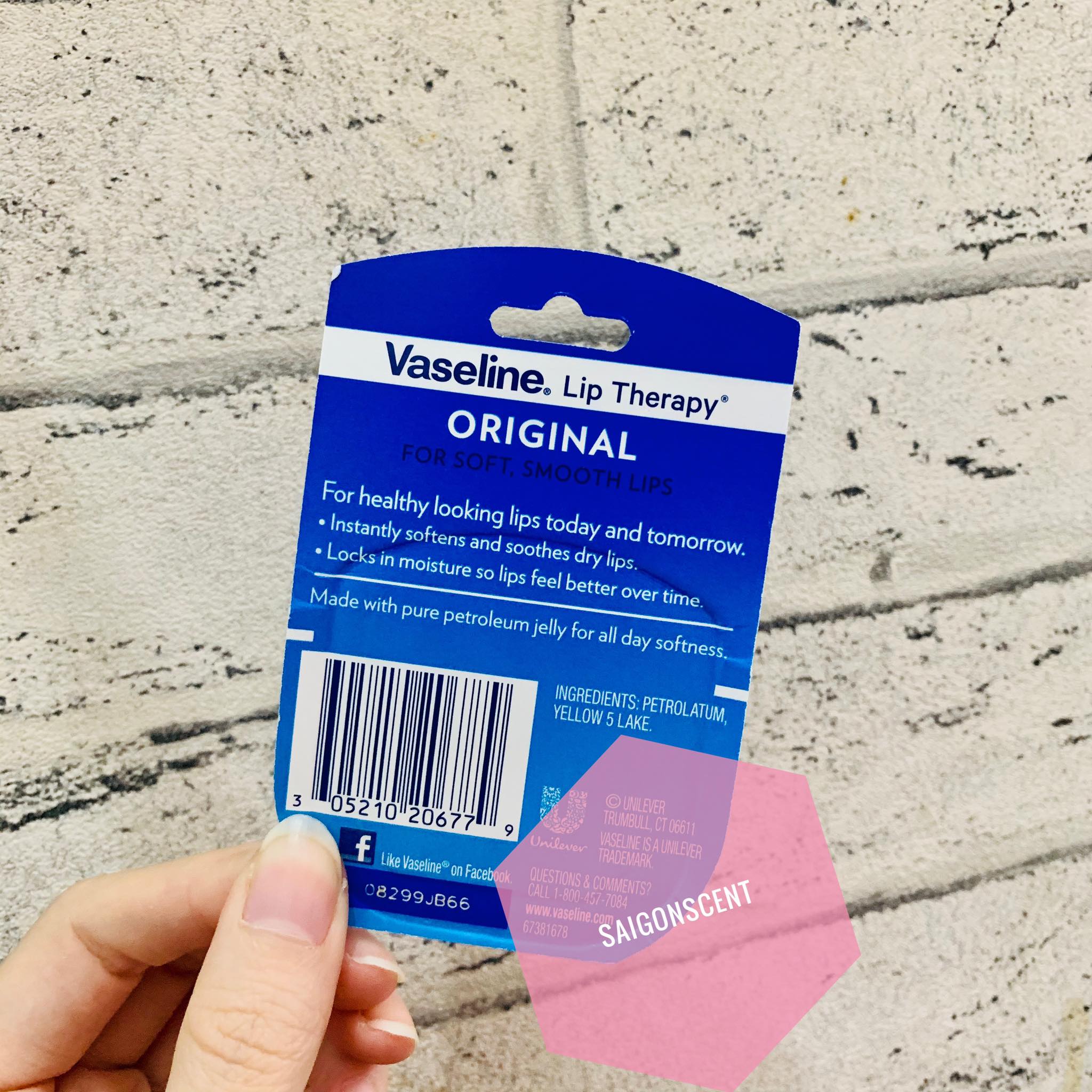 [Saigon Scent] Dưỡng Môi Vaseline Therapy Orignal (7g)