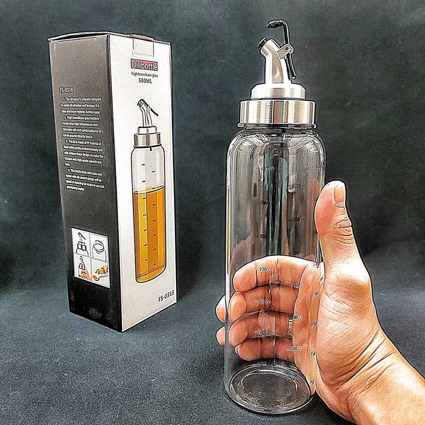 Chai Dầu Ăn Có Vòi 500ML thông minh – Chai Đựng Nước Chấm – Chai Đựng Dầu Ăn 500ML - Lọ Đựng Dầu Ăn Có Vòi