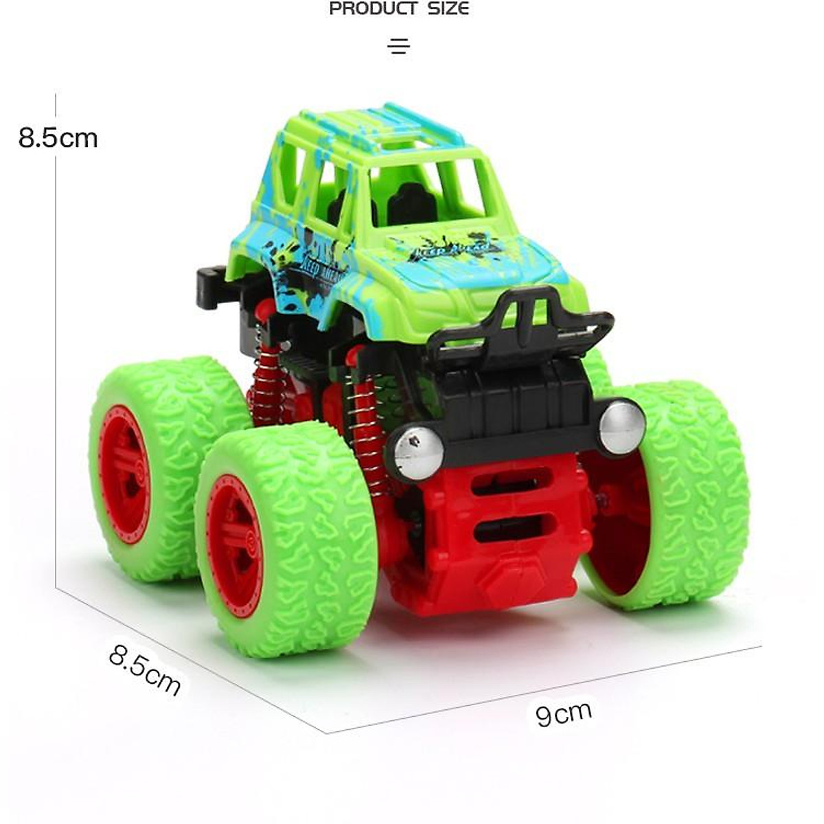 Xe dây cót địa hình 4 bánh mini cho bé
