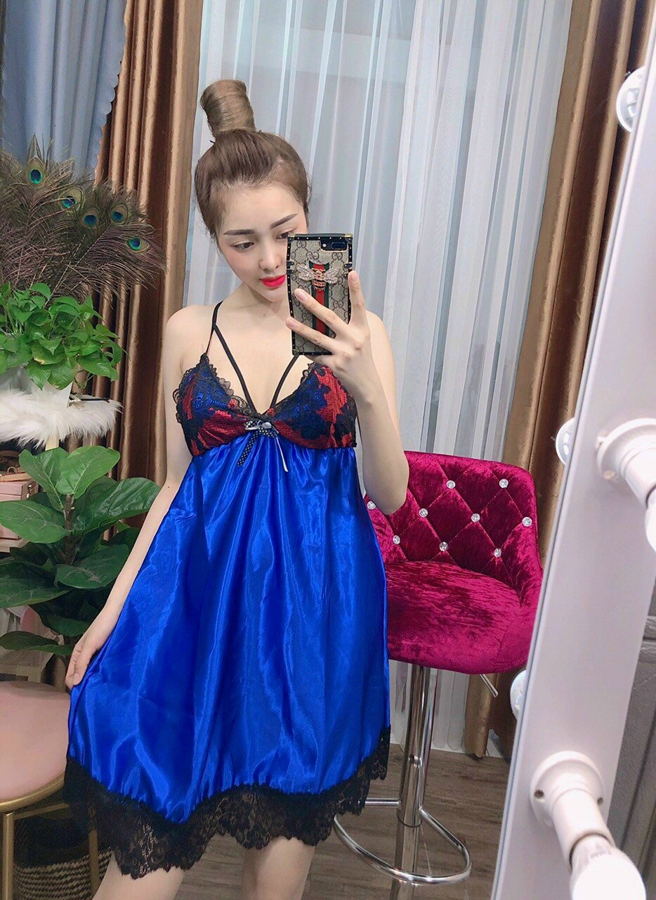 ĐẦM PHI BÓNG CHÉO DÂY PHỐI REN FREESIZE DƯỚI 55KG