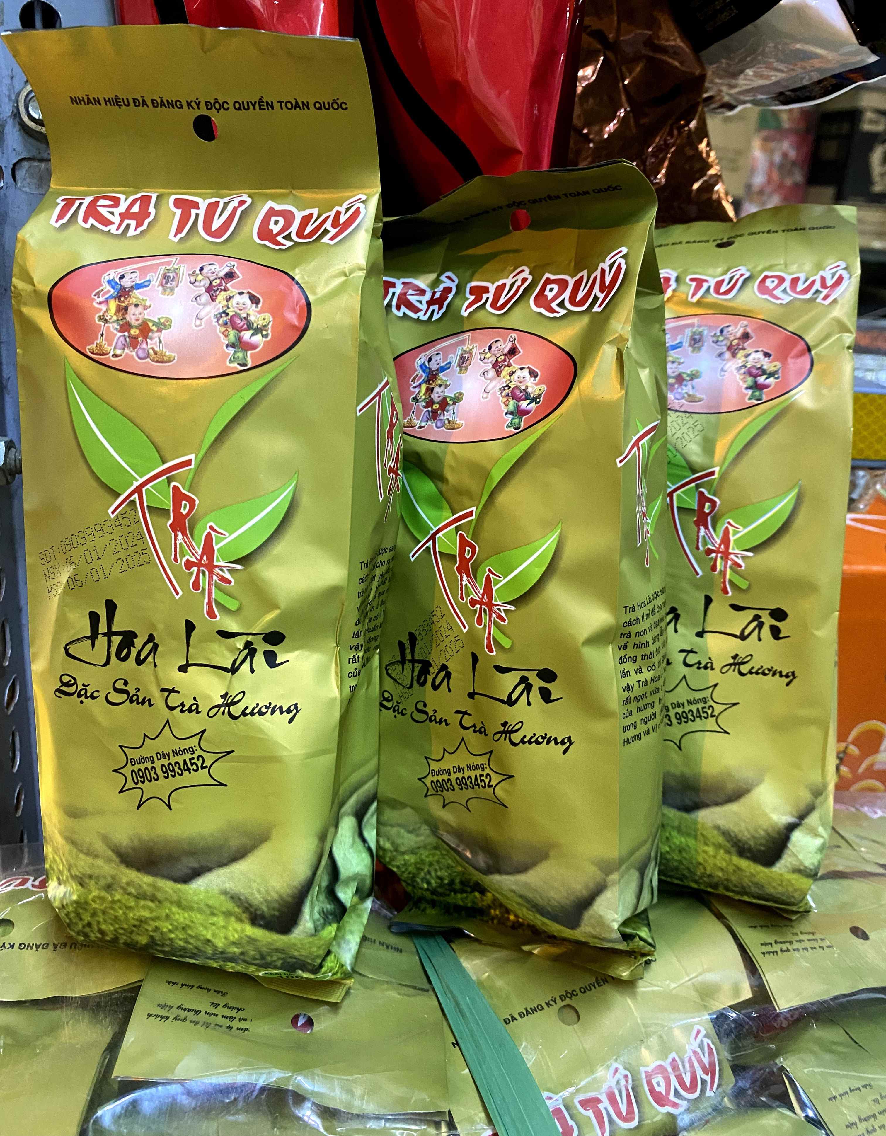 Trà Tứ Quý Hoa Lài Không đường 100gr gói