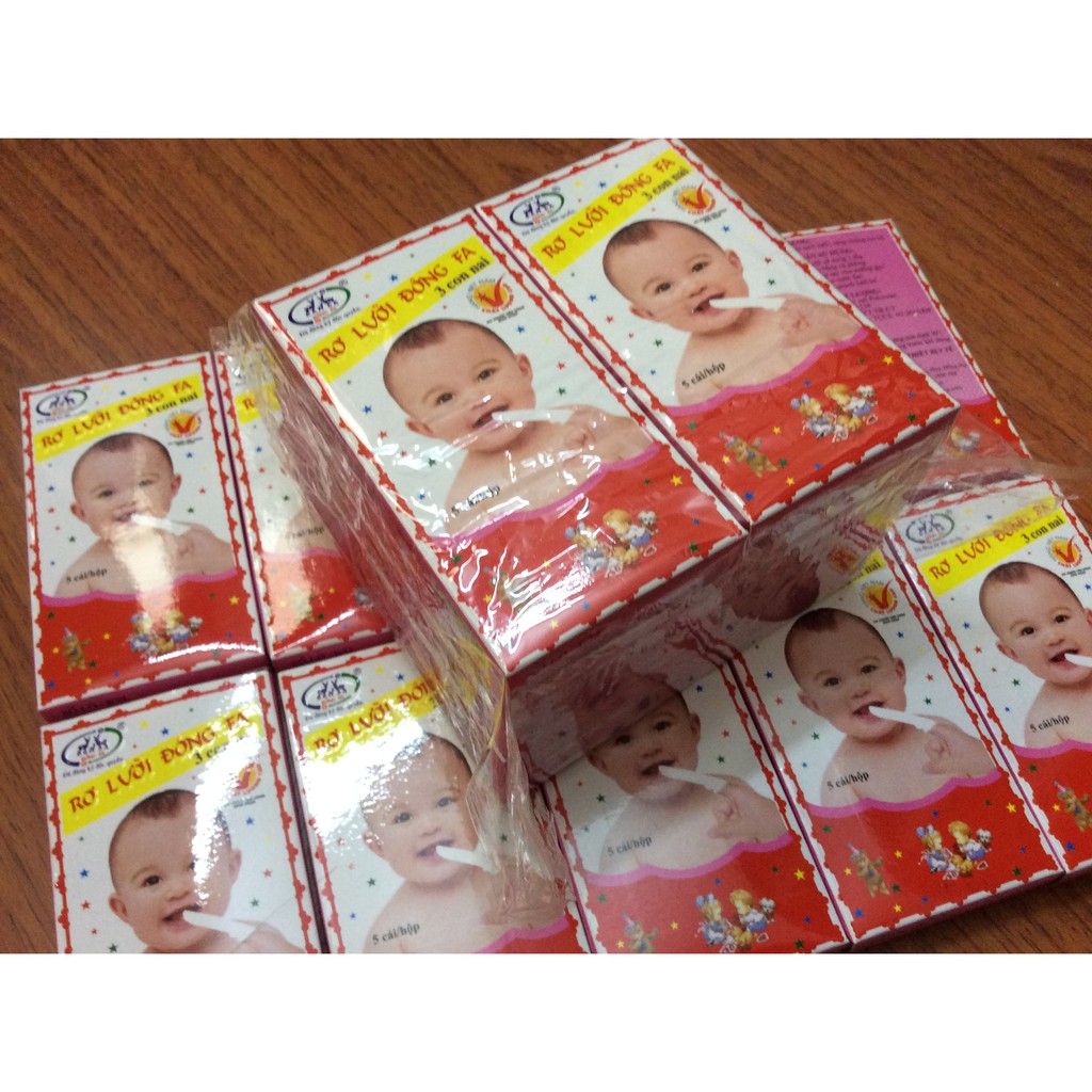 Rơ lưỡi Đông Pha cho bé (hộp 5 miếng)