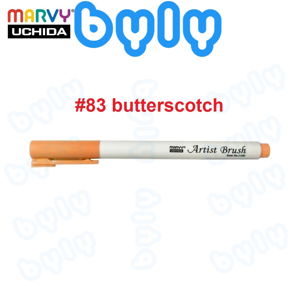 [Ship hỏa tốc] Artist brush [tone nâu cam] - Bút lông đầu cọ mảnh Marvy 1100 - ByLy Store