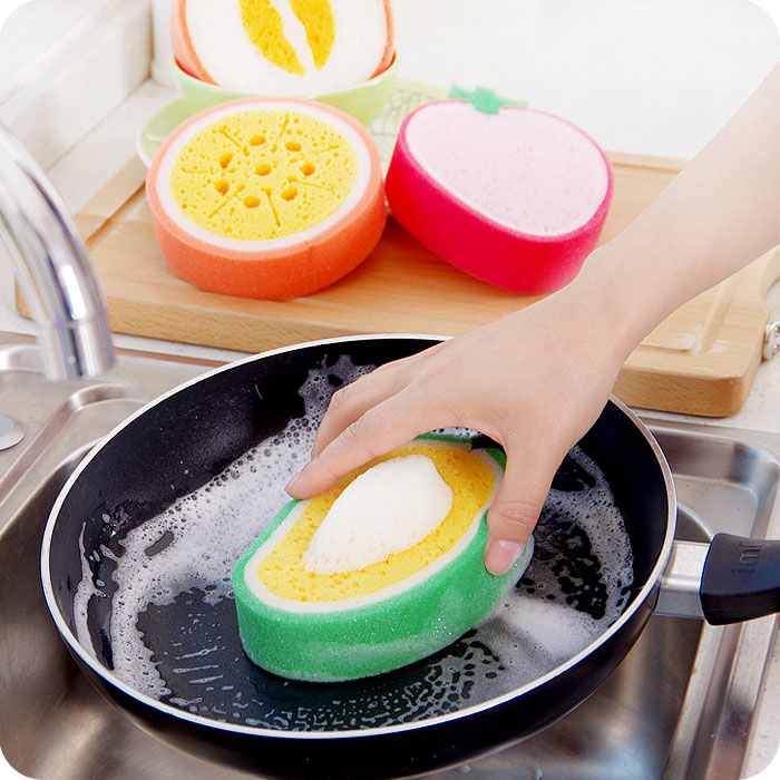 Miếng bọt biển rửa bát hình trái cây hoa quả
