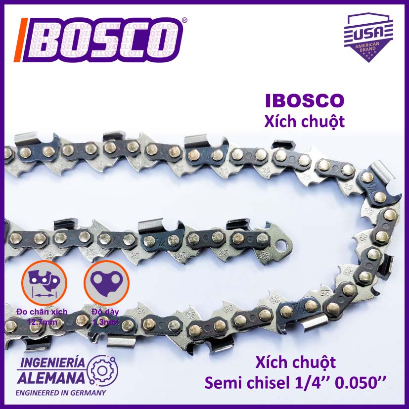 Xích chuột IBOSCO ( dành cho các loại máy bãi)
