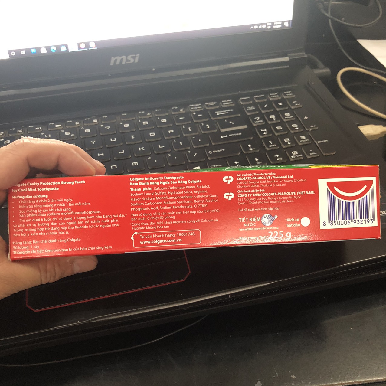 [HCM]Kem đánh răng Colgate ngừa sâu răng 225g