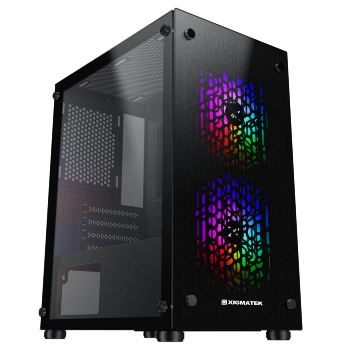 Vỏ case Xigmatek NYM 2F màn đen case pc gaming giá rẻ