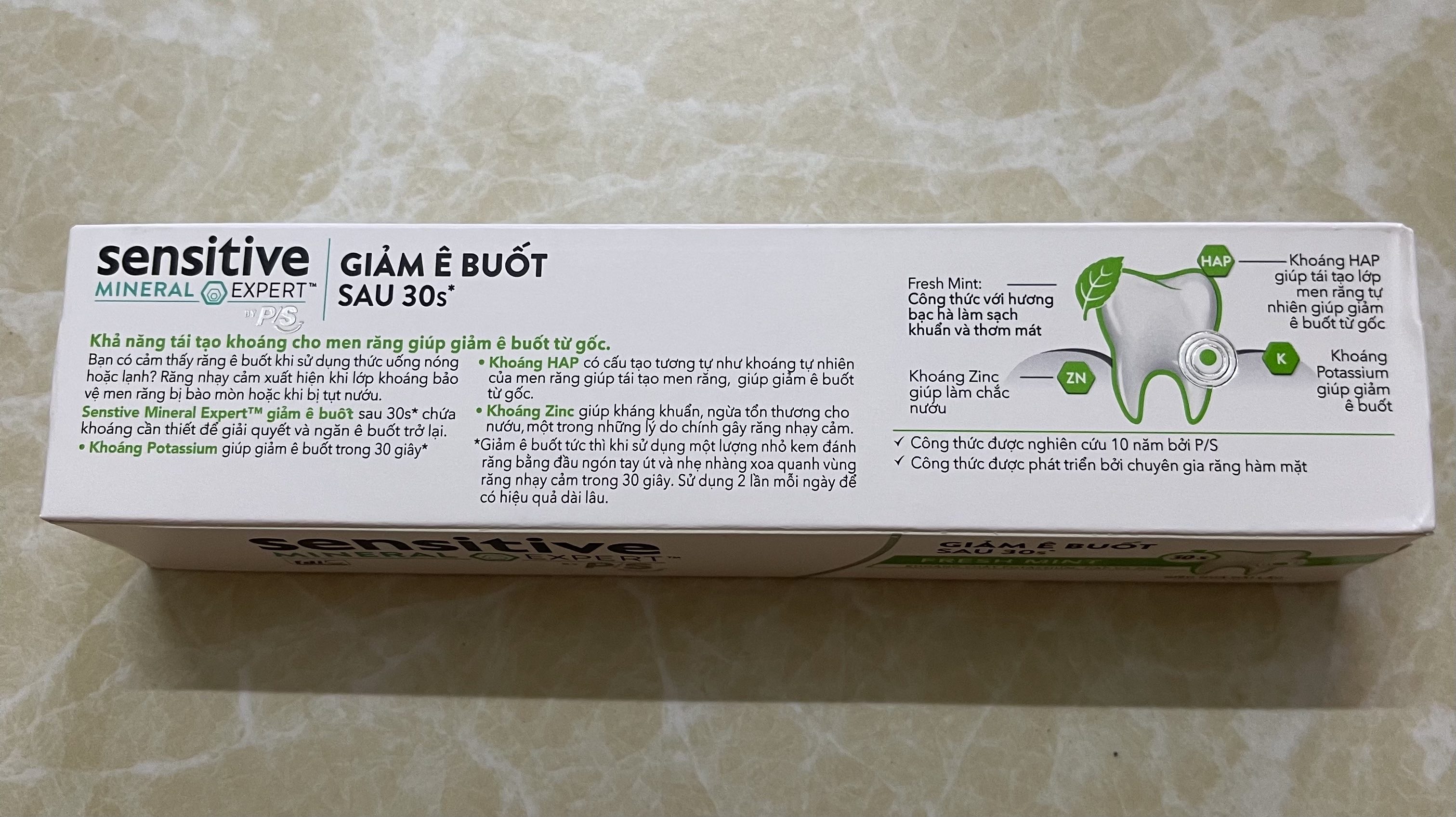 Kem đánh răng Sensitive Expert by P/S Fresh Mint Bạc hà Thơm Mát 100g/hộp
