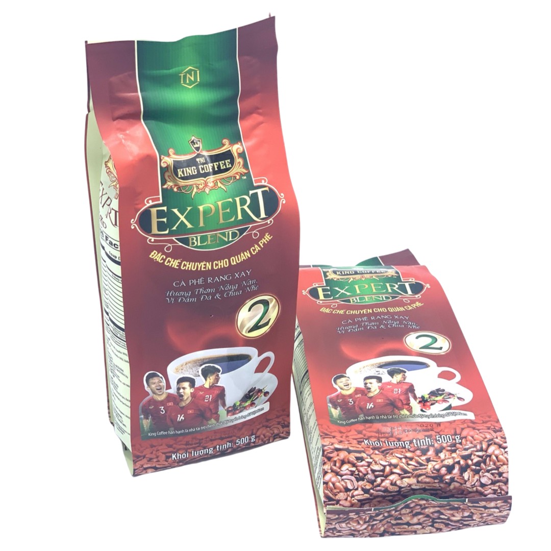 Combo 2 Gói Cà phê rang xay King Coffee Expert Blend 2 (500g/Bịch)