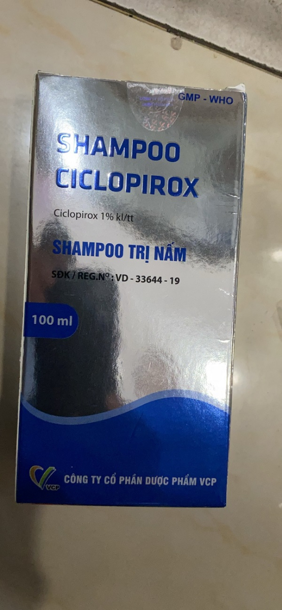 Dầu gội shampoo ciclopirox 100ml