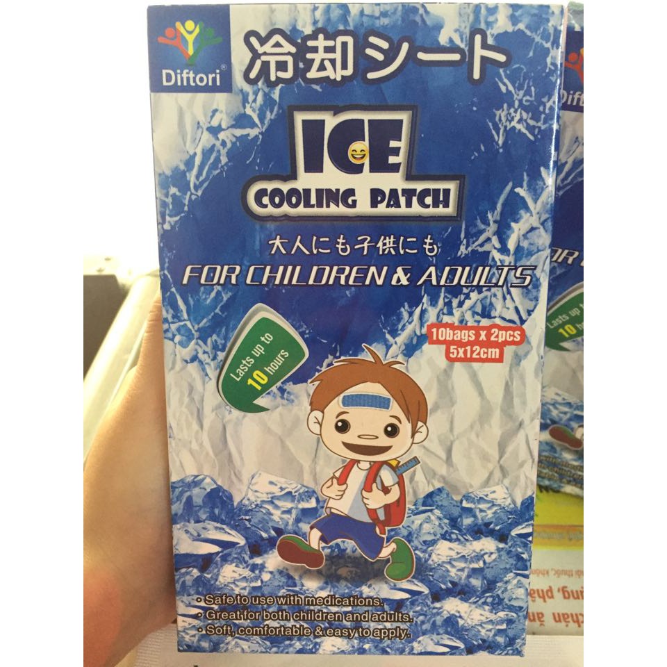 Miếng dán lạnh hạ sốt Diftori Ice Cooling Nhật Bản cam kết hàng đúng mô tả chất lượng đảm bảo an toàn đến sức khỏe người sử dụng
