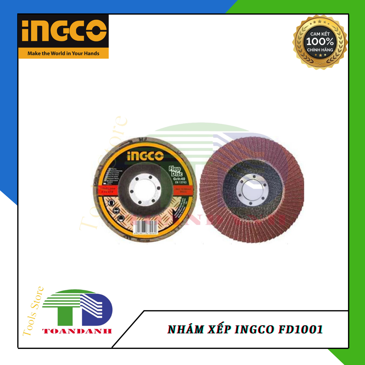 Nhám xếp ingco fd1001