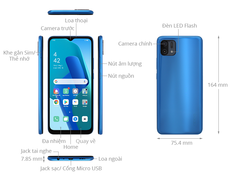 Điện thoại OPPO A16K CHÍNH HÃNG