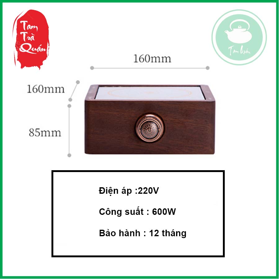 Bếp đun hồng ngoại  (dùng cho mọi loại ấm )