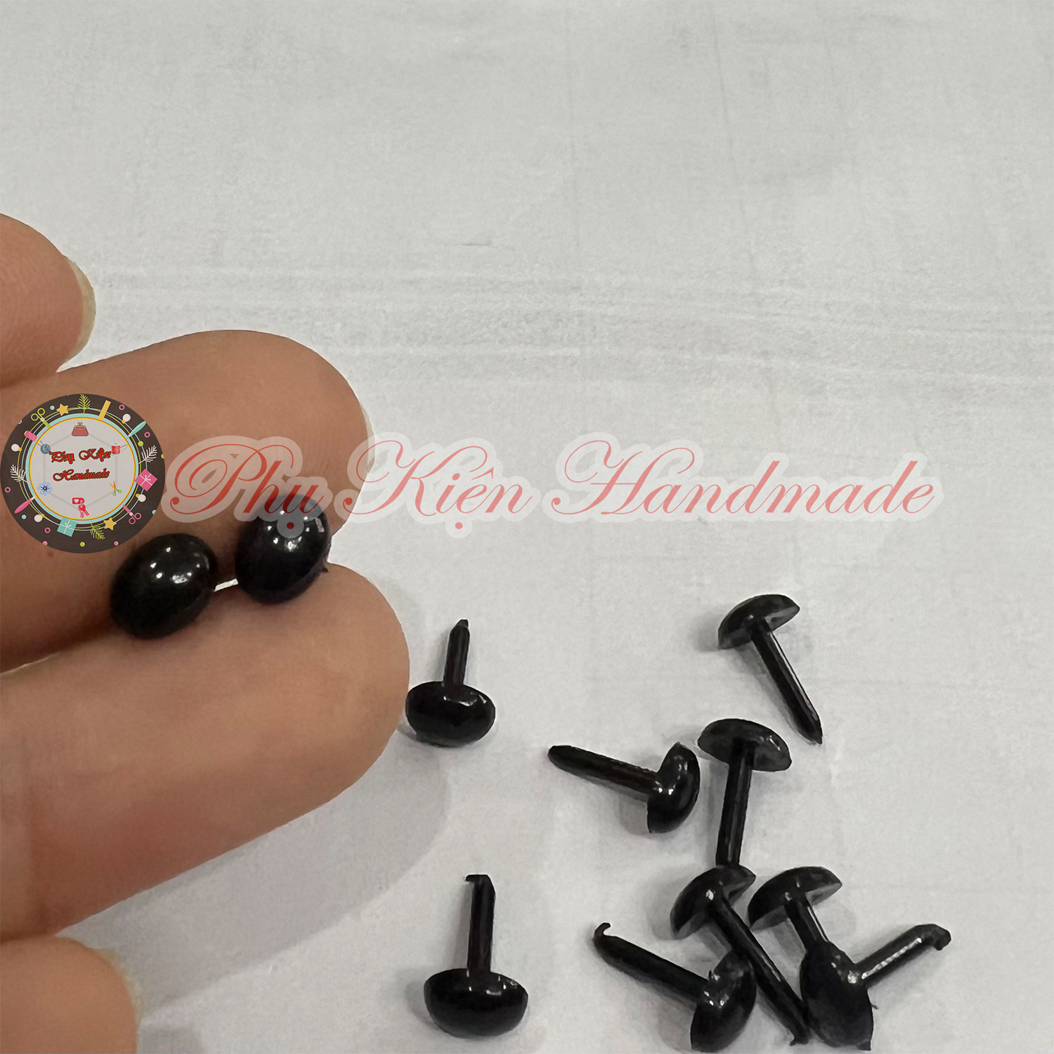 Mắt đinh oval làm thú bông handmade size nhỏ