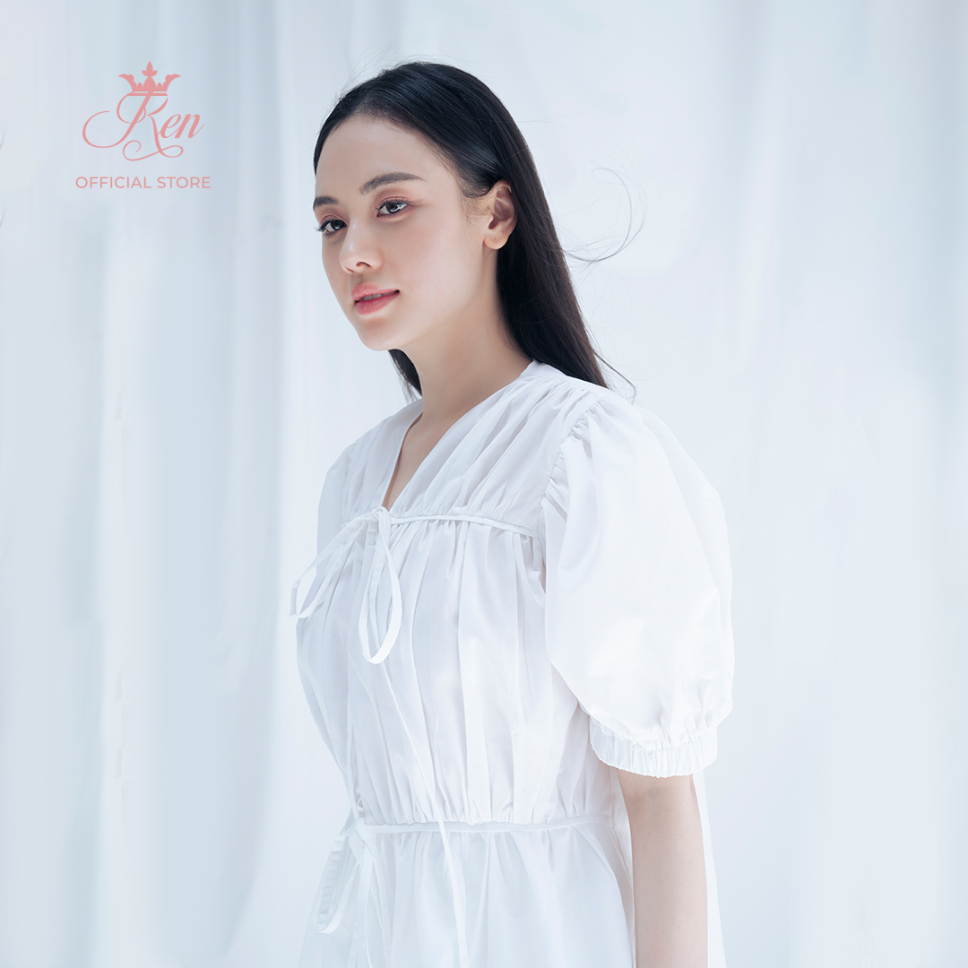 REN BY TEE - Áo Tay Phồng Rút Dây