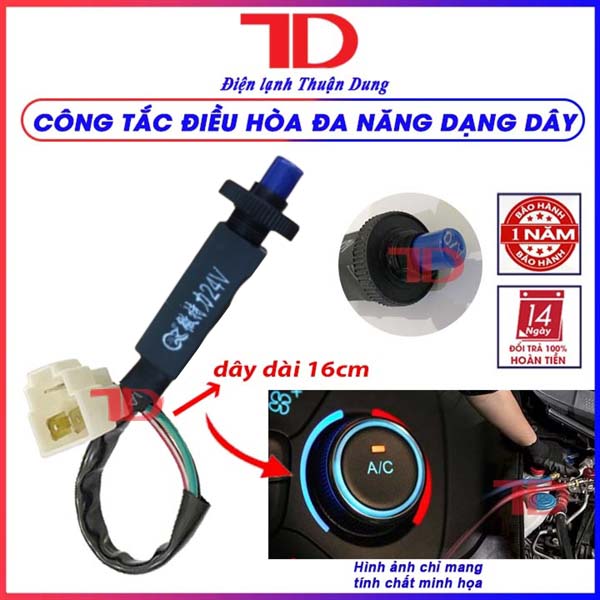 Công tắc điều hòa đa năng dạng dây 12V, 24V - Điện Lạnh Thuận Dung
