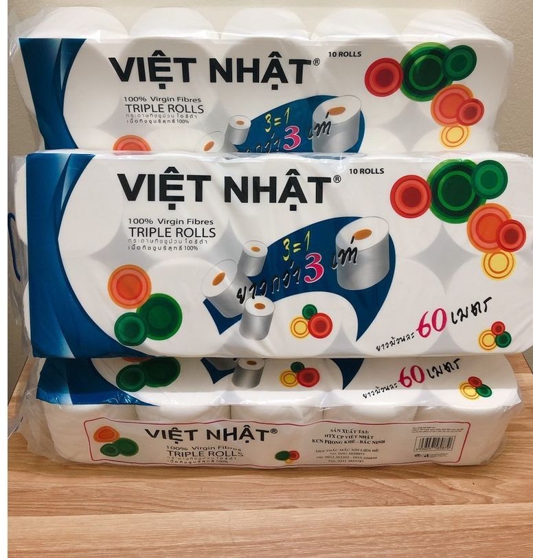 Giấy vệ sinh dai mịn 3 lớp - bịch 10 cuộn