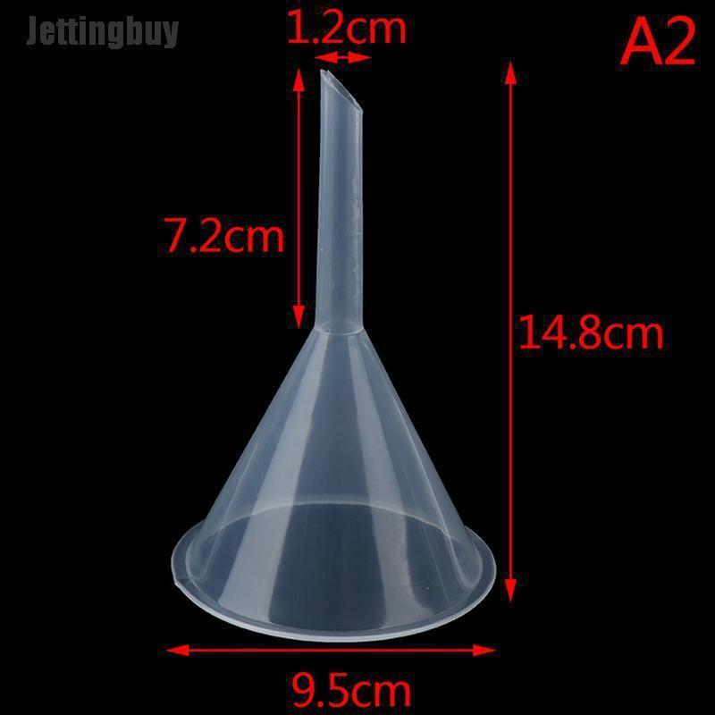 Jettingbuy 60mm 90mm Mouth Dia Laboratory Clear White Plastic Filter Funnel