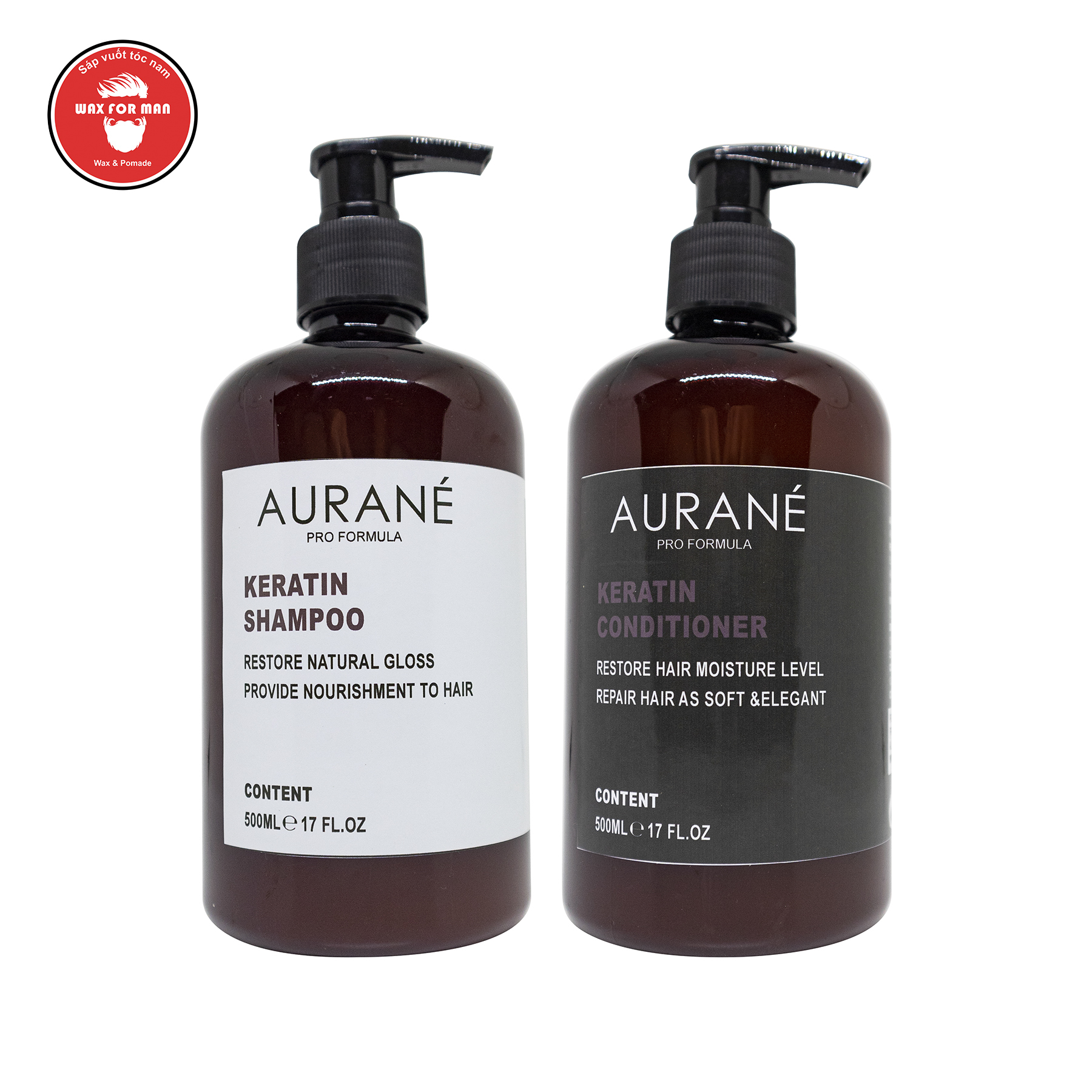 Dầu gội và dầu xả Aurane Keratin