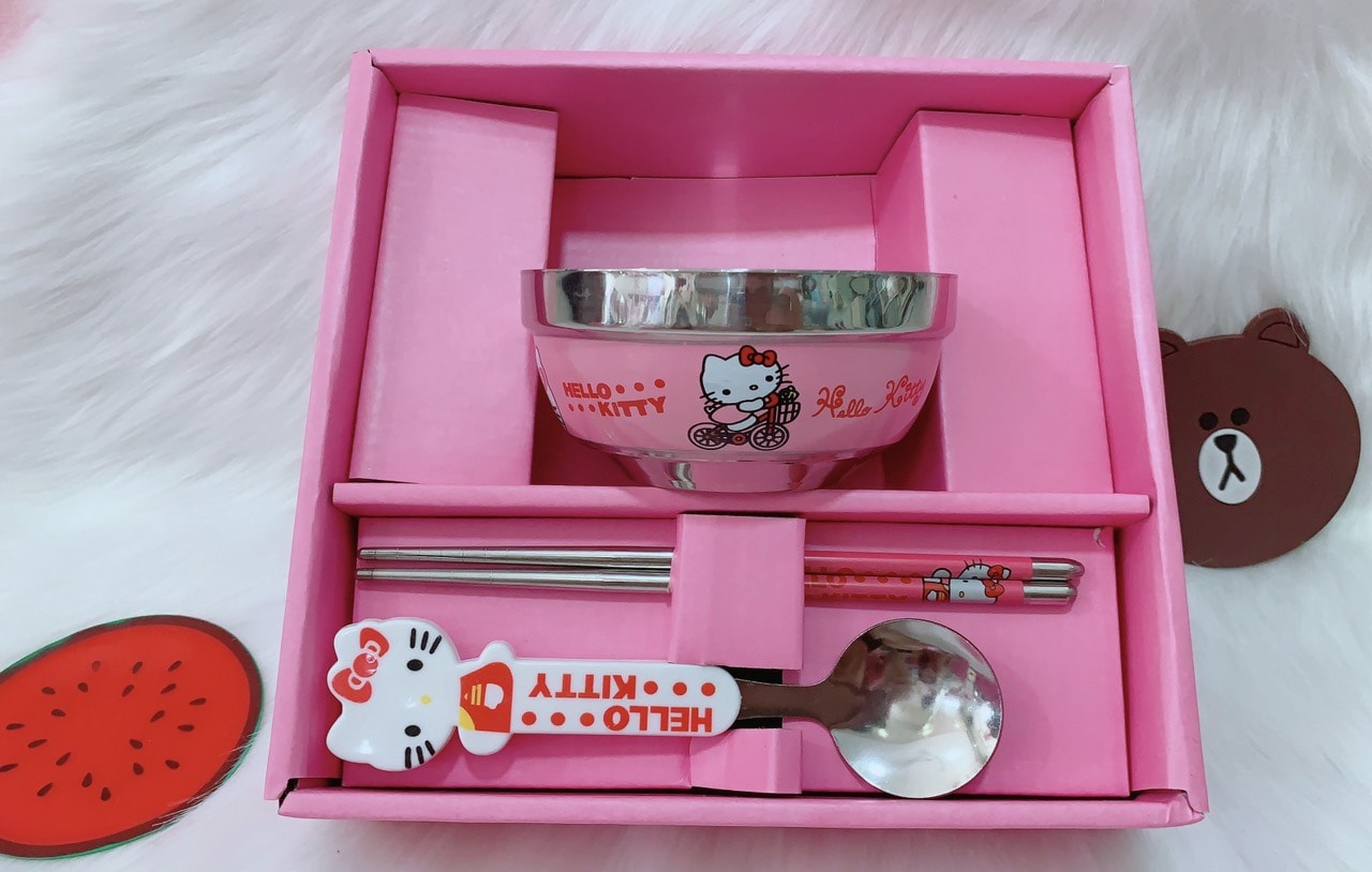 [HCM]Bộ chén Hello Kitty cho bé