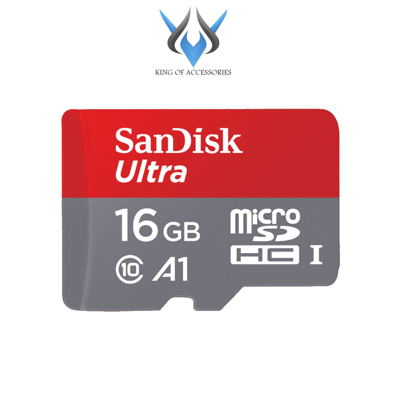 [HCM]Thẻ nhớ MicroSDHC SanDisk Ultra A1 16GB Class 10 U1 98MB/s box Anh - Model 2019 (Đỏ) - Phụ Kiện 1986