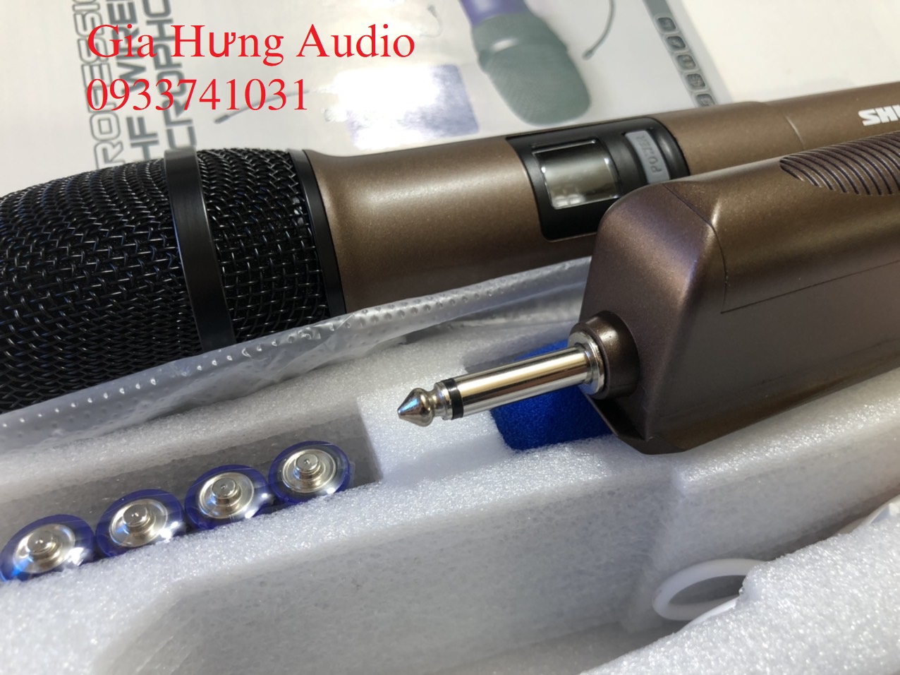 [HCM]Micro không dây, Micro Karaoke Shure K8, hát mượt mà siêu nhẹ