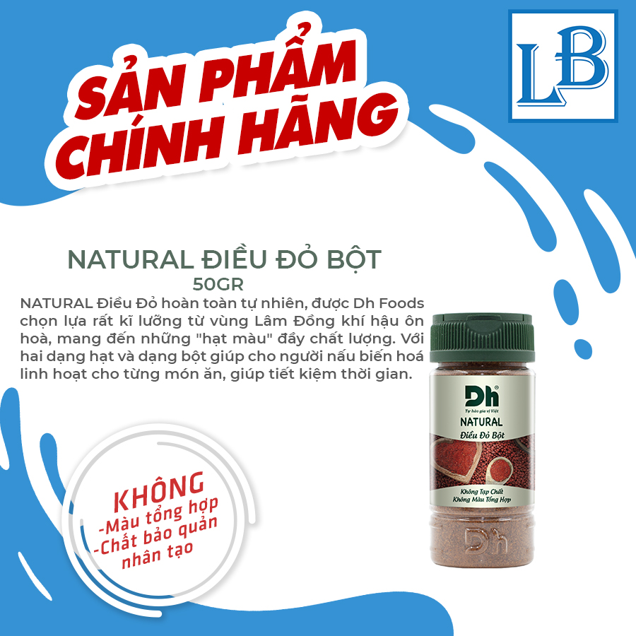 Natural Điều đỏ bột Dh Foods