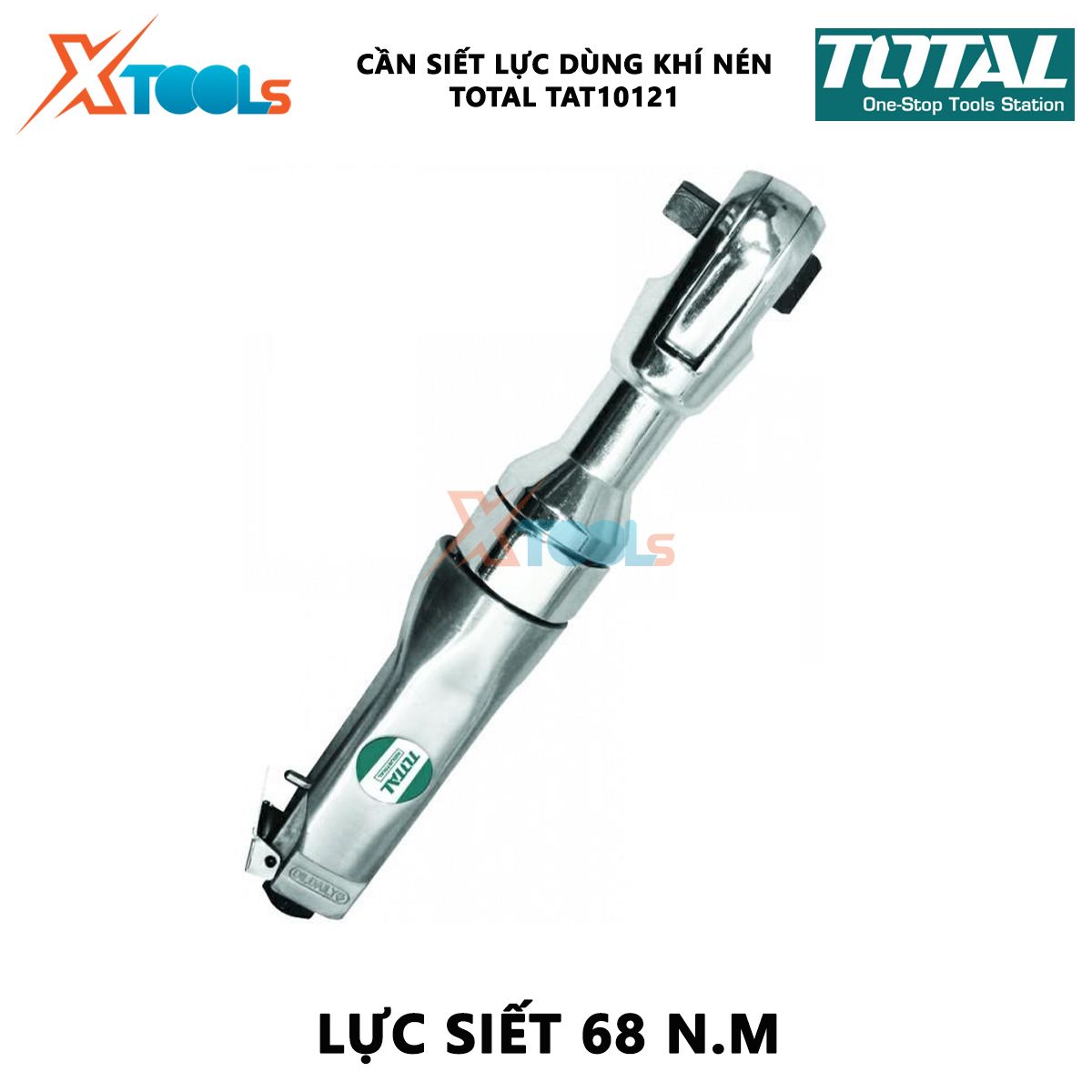 Cần siết lực 2 chiều dùng khí nén Total TAT10121 Cần siết lực cầm tay Độ chính xác ± 4% Kích thước đầu khẩu 1/2" = 13mm Lực siết 68 N.m Đồ dùng cơ khí cầm tay, xiết bu lông đai ốc, các mối ghép,cờ lê cân lực [XTOOLs MALL]