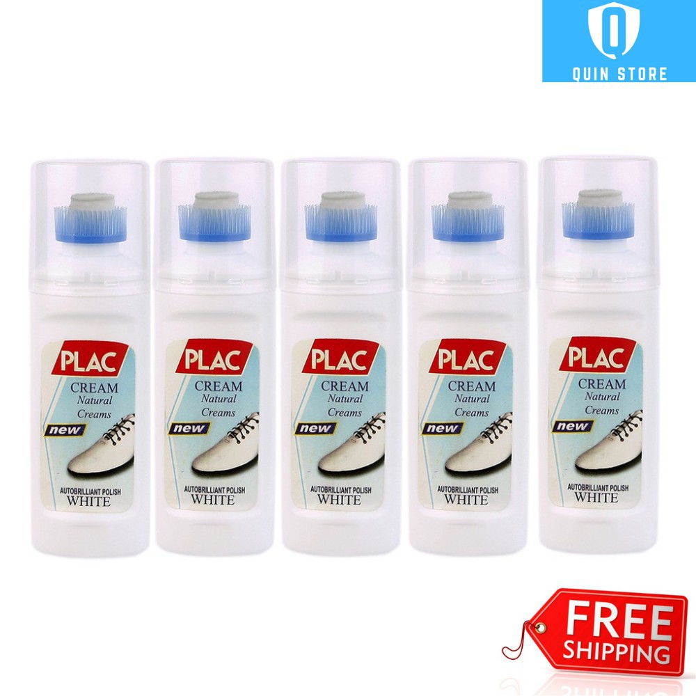 Combo 5 chai xịt tẩy trắng giày dép plac 100ml có đầu bàn chải