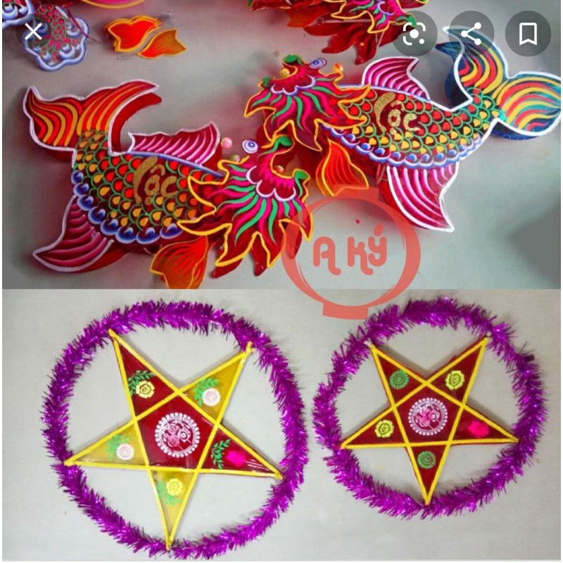 Combo 5 tờ bóng kiếng làm lồng đèn trung thu